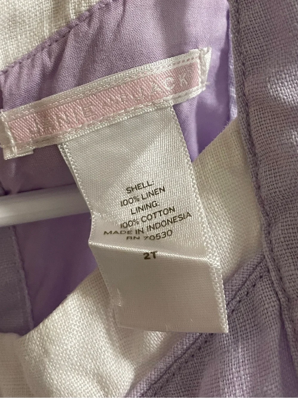 Vintage Janie and Jack linen dress